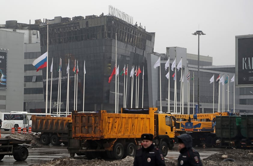 Rusia llora a víctimas tras atentado del Estado Islámico en el Crocus City Hall