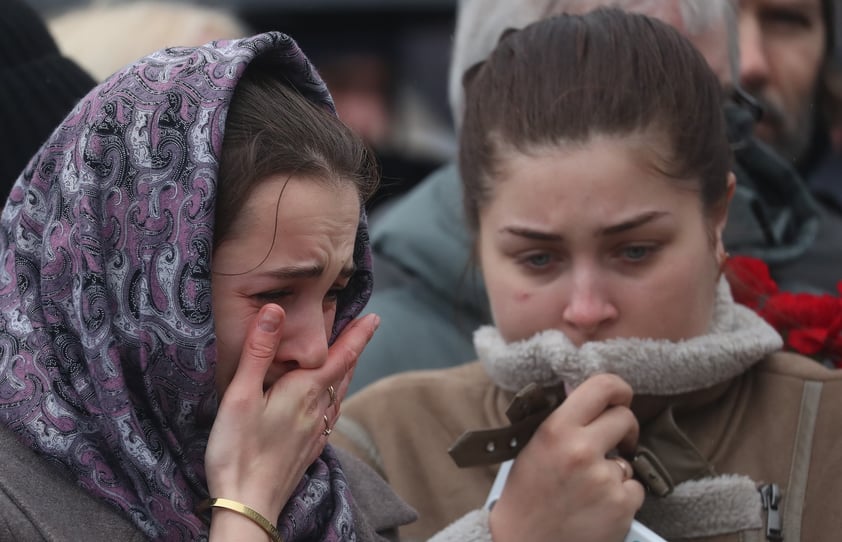 Rusia llora a víctimas tras atentado del Estado Islámico en el Crocus City Hall