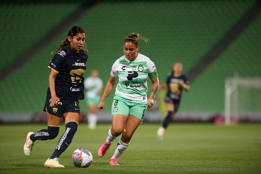 Guerreras del Santos Laguna contra Pumas.