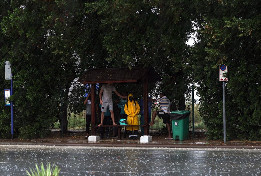 Lluvias inundan Dubái