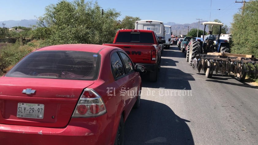 Bloque por transporte deficiente Matamoros y Viesca