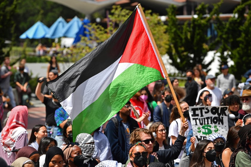 Universitarios de EUA se solidarizan con Palestina ante guerra en Gaza