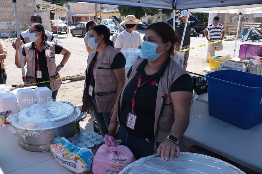 Tensa situación de los migrantes en la colonia Santa Rosa