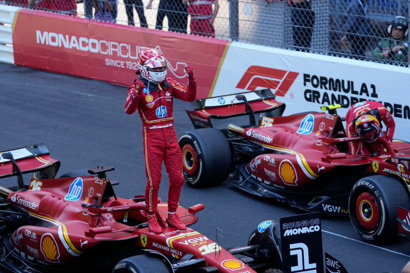 Leclerc gana el Gran Premio de Mónaco; 'Checo' Pérez queda fuera en la primera vuelta