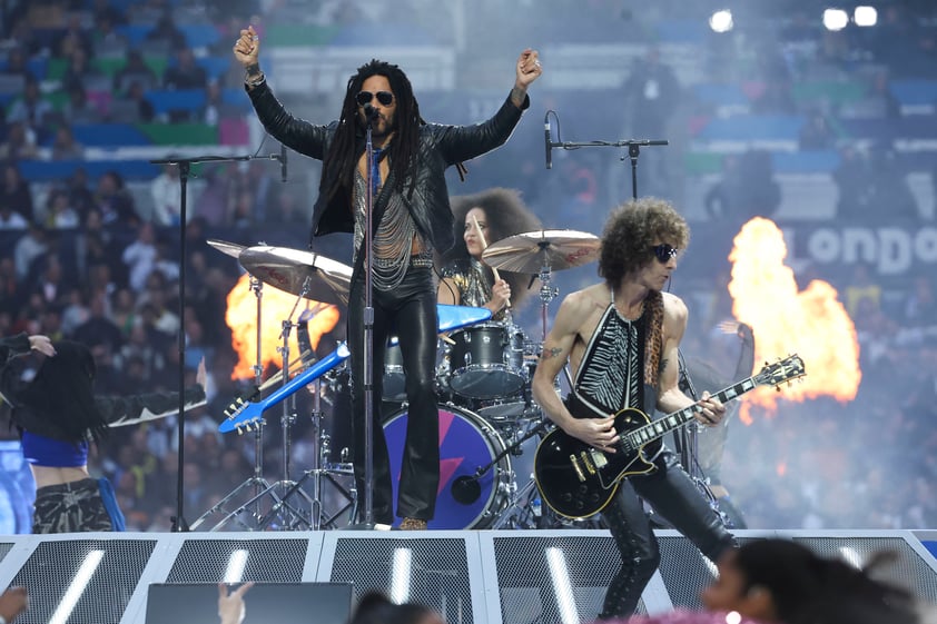 Lenny Kravitz abre la Champions League