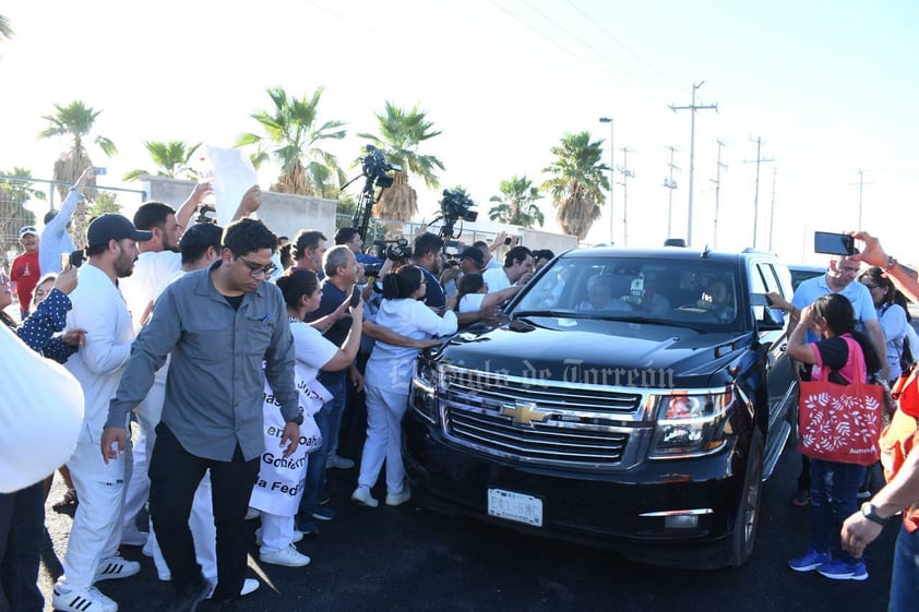 AMLO y Sheinbaum se reúnen en nuevo Hospital del Issste de Torreón