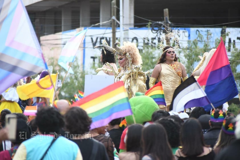 Este sábado se llevó a cabo la marcha del Orgullo LGBT+ en Torreón.