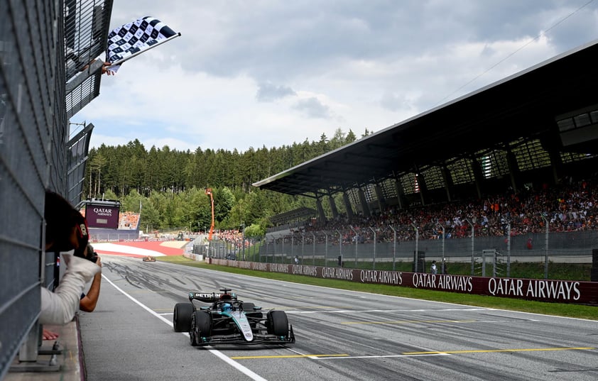 George Russell obtiene la victoria en GP de Austria; Checo Pérez queda séptimo