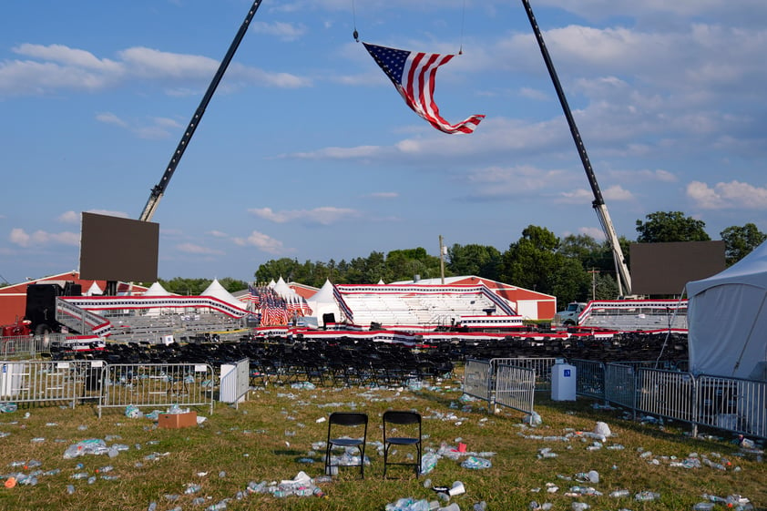 Imágenes del atentado contra Donald Trump