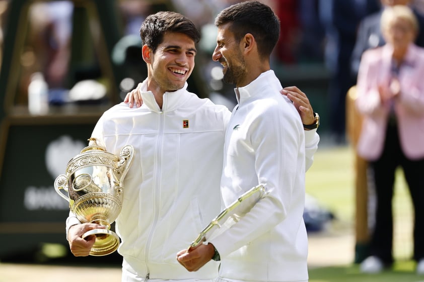 Carlos Alcaraz vence a Novak Djokovic en la final de Wimbledon