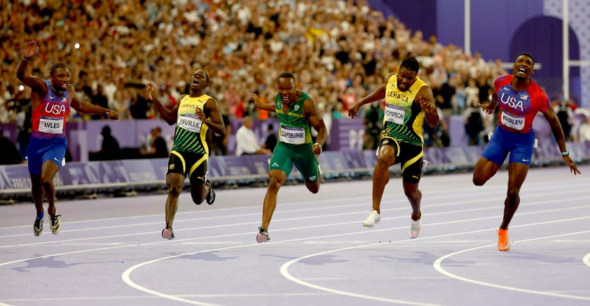 Estadounidense Noah Lyles gana el Oro por milésimas en final olímpica de los 100 metros