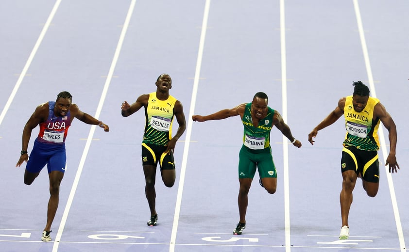 Estadounidense Noah Lyles gana el Oro por milésimas en final olímpica de los 100 metros