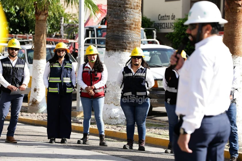 Operativo de CFE en Gómez Palacio