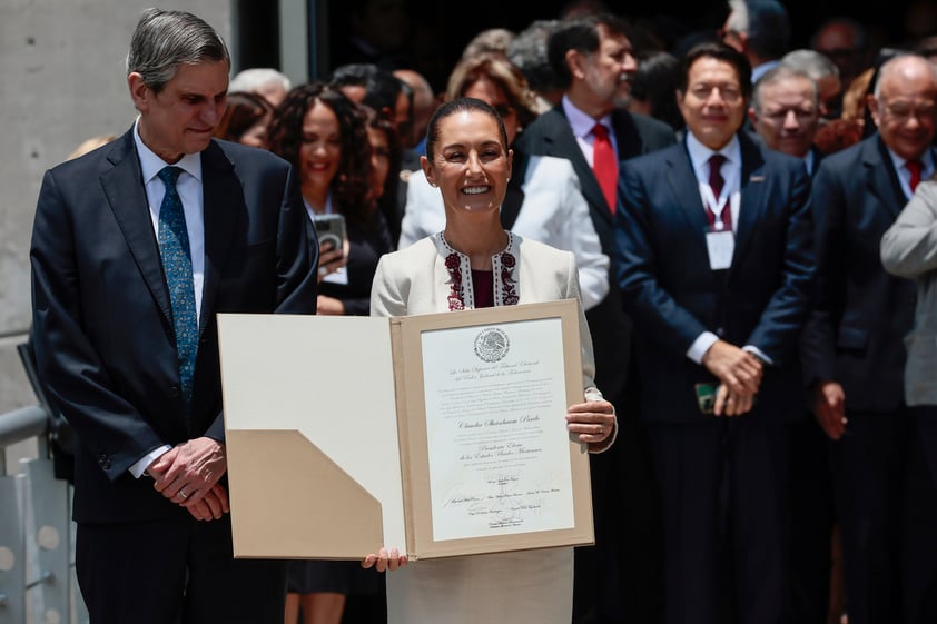 Tribunal Electoral entrega Constancia de Mayoría a Claudia Sheinbaum