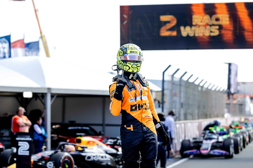 Lando Norris se lleva el Gran Premio de los Países Bajos; Checo Pérez queda sexto