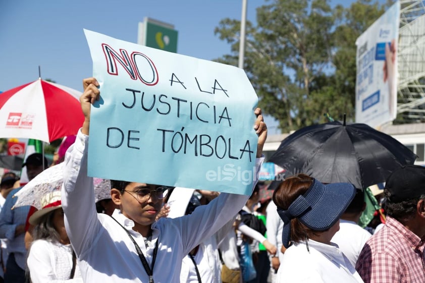 Marcha contra reforma al Poder Judicial