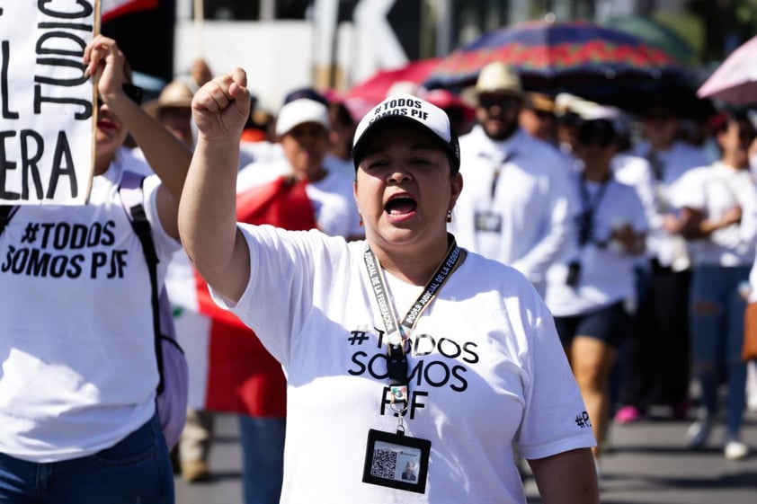 Marcha contra reforma al Poder Judicial