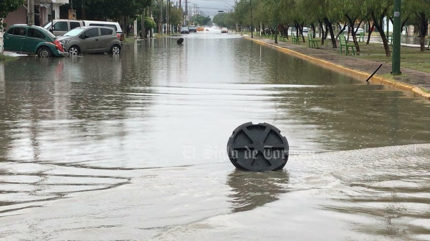 La Laguna inundada pese a que lluvia no ha sido constante