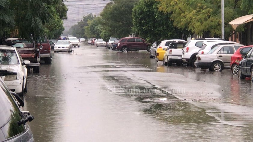 La Laguna inundada pese a que lluvia no ha sido constante