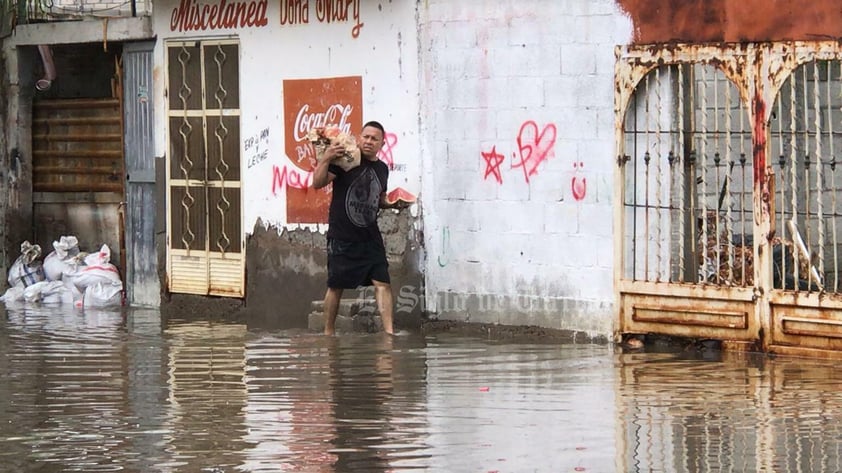 Viven situación crítica en la colonia Santiago Ramírez por las lluvias