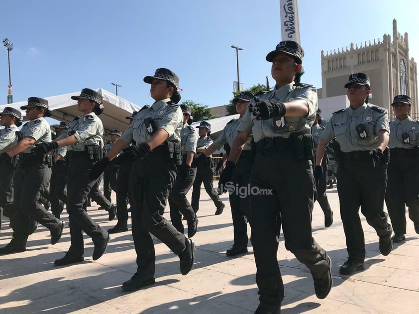 Desfile cívico militar en Torreón