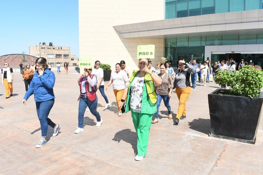 Simulacro en Presidencia de Torreón