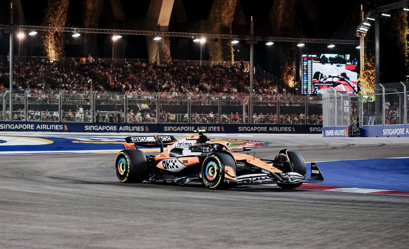 Lando Norris gana el Gran Premio de Singapur