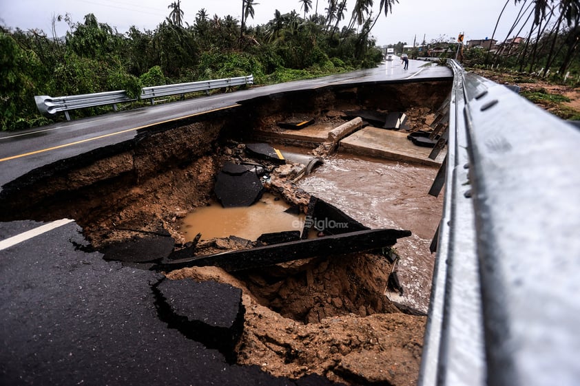 Daños del Huracán John en Guerrero