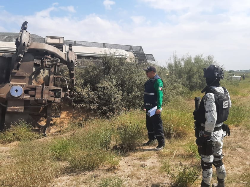 Se descarrila en tren en el poblado Nazareno de abajo de Lerdo