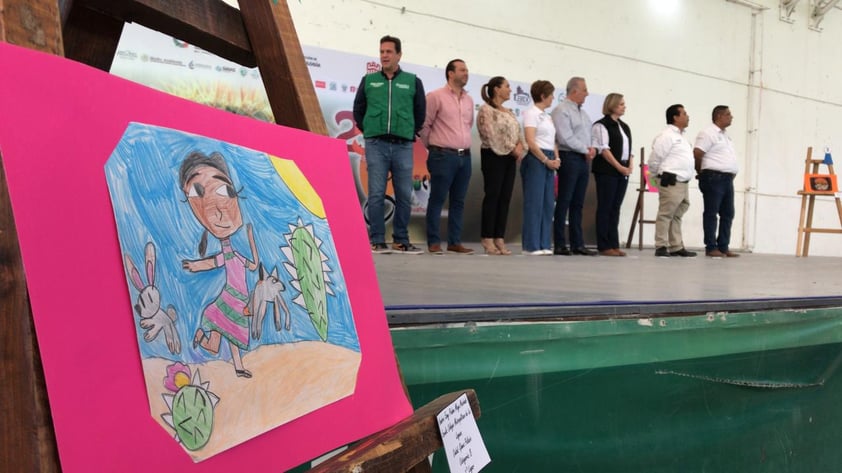 Premian a niños y niñas ganadores del concurso Octubre mes del desierto chihuahuense