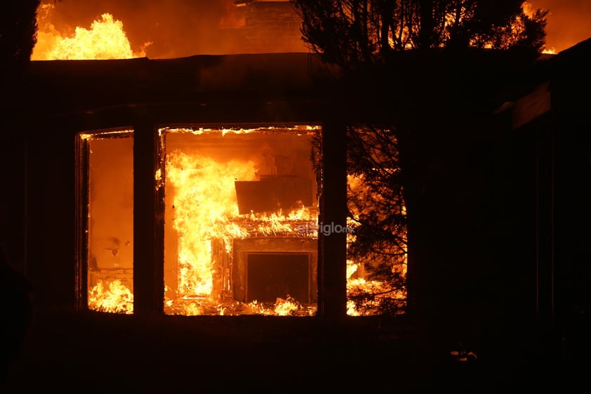 Incendio forestal en Pacific Palisades en Los Ángeles