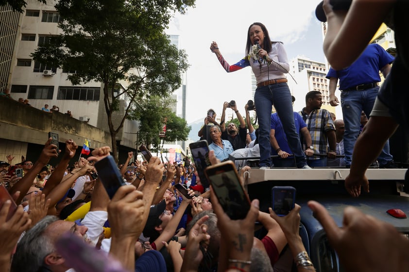 Detienen a María Corina Machado, líder opositora venezolana, tras una protesta