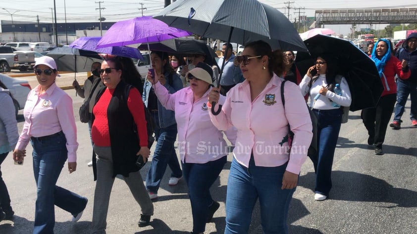 Se manifiestan contra reforma a la Ley del ISSSTE en Gómez Palacio