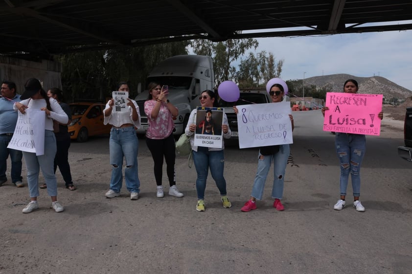 Manifestación por desaparición de niña Luisa Reynoso Amador (VAYRON INFANTE)