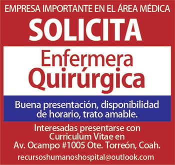 3x2ULTIMANACIONALPAQUETEMIXTOSOLICITAENFERMERAQUIRRGICA