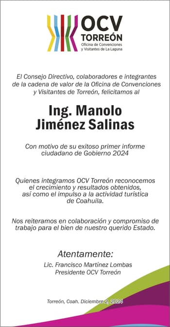 FELICITACININFORMEDEGOBIERNOMANOLOJIMNEZSALINAS