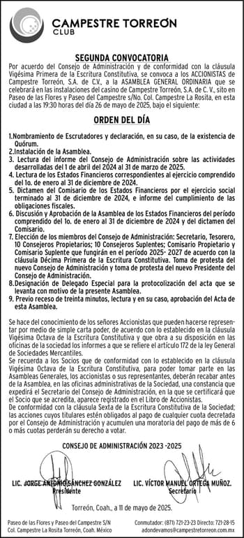 CONVOCATORIAMAY2025