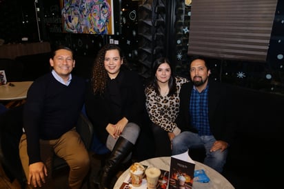 Luis Carlos Rivera, Daffne Ramírez, Ariana Sánchez y Jacobo Garay (EL SIGLO DE TORREÓN/ENRIQUE CASTRUITA)