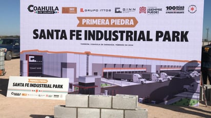Inicio de las obras del Santa Fe Industrial Park. (FERNANDO COMPEÁN / EL SIGLO DE TORREÓN)