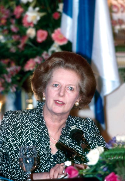 Margaret Thatcher, la dama de hierro, encabezó el Reino Unido durante once años. Imagen: Wikimedia