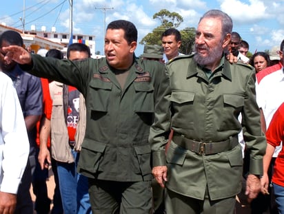 Hugo Chávez y Fidel Castro. Imagen: Flickr/ Antonio Marín Segovia
