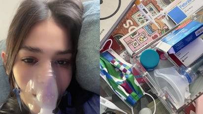 'Me duele vivir y respirar', Danna Paola preocupa a fans al aparecer con mascarilla de oxígeno