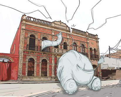 En el pasado, la nombrada Casa Faya representó un símbolo de desarrollo y prosperidad. Hoy, 112 años después, encarna la alegoría del elefante blanco.