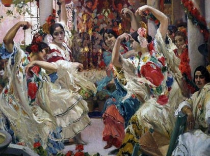 Joaquín Sorolla. Sevilla: el baile. 1915. Hispanyc Society of America. Nueva York.