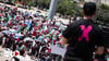 video STV - Exigen respeto al voto con concentración de Marea Rosa en Plaza Mayor de Torreón
