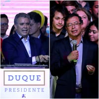 Las elecciones de ayer en Colombia no arrojaron sorpresas con respecto a lo pronosticado por las encuestas, que están entre las ganadoras de la jornada junto con los candidatos de la segunda vuelta, Iván Duque (izq.), del partido uribista Centro Democrático, y la izquierda que representa Gustavo Petro (der.). (EFE)
