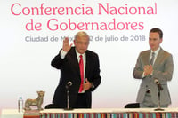 A pesar de enfrentar sentidos reclamos y preocupaciones, como el presupuesto y la inseguridad, la Conferencia Nacional de Gobernadores (Conago) acordó con Andrés Manuel López Obrador caminar en bloque por la cuarta transformación del país. (EL UNIVERSAL)