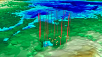 Imagen. Los resultados arrojaron la existencia de una depresión plana, debajo del hielo. (YOUTUBE)