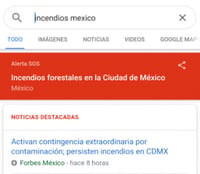 También es posible encontrar las noticias principales e información local oficial, como números de teléfono y sitios web de emergencia y recomendaciones. (ESPECIAL)
