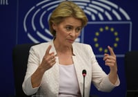 La jornada de este martes comenzó con la presentación que hizo von der Leyen de su programa de trabajo. (EFE)